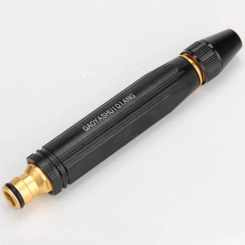 High-Pressure Water Nozzle – 1 Pc Durable ABS Plastic Spray Nozzle for Cleaning & Gardening, Black