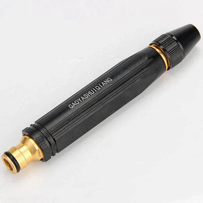 High-Pressure Water Nozzle – 1 Pc Durable ABS Plastic Spray Nozzle for Cleaning & Gardening, Black - JSJunoon.com