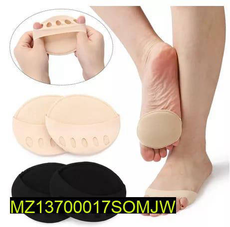 Foot Protection Comfortable Cotton Pads – 4 Pcs Five Toes Forefoot Pads, Anti-Slip Stretchable Cushion Support for High Heels & Daily Wear