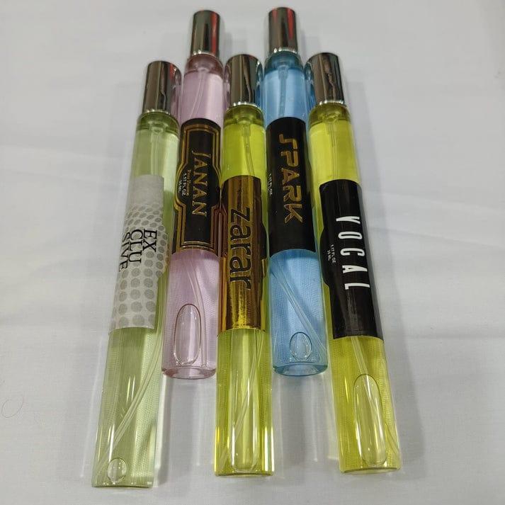 JS Junoon Pocket Perfume – 5 Pcs Unisex Long Lasting Fragrance, Multicolor