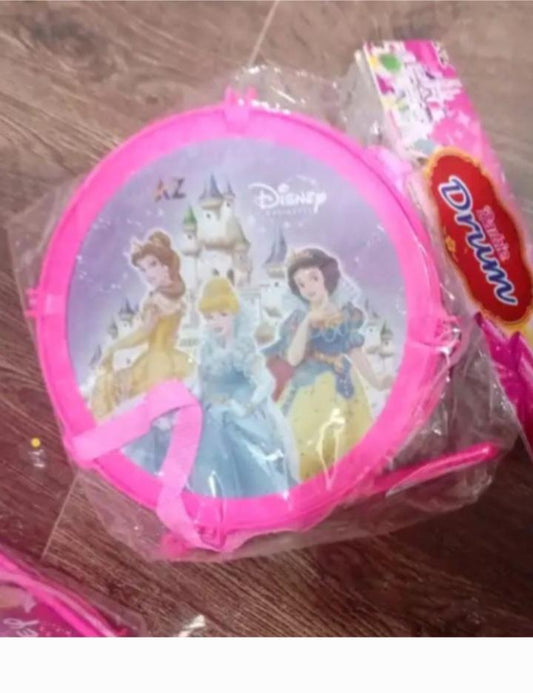 Colourful Plastic Musical Drum for Kids – 1 Pc (Green & Pink)