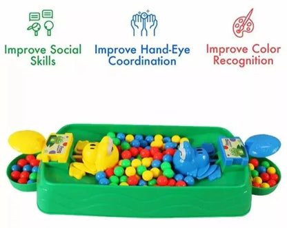 Colorful Frog Toy Set with 24 Balls – Fun Interactive Game for Kids - JSJunoon.com