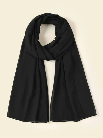 JS Junoon 1 Pc Chiffon Plain Women’s Scarf – Soft & Elegant Multipurpose Hijab - JSJunoon.com