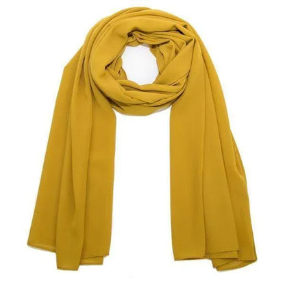 JS Junoon 1 Pc Chiffon Plain Women’s Scarf – Soft & Elegant Multipurpose Hijab - JSJunoon.com