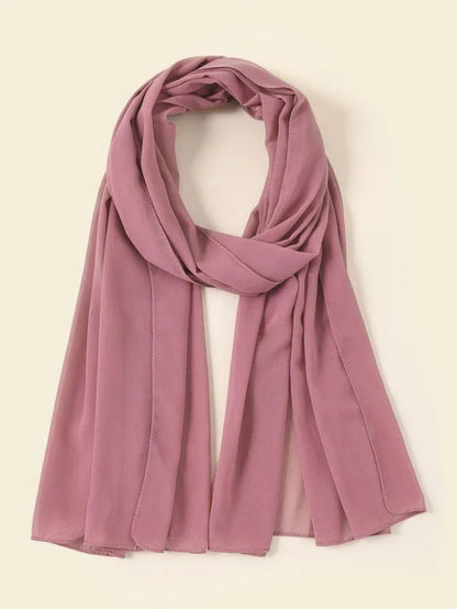 JS Junoon 1 Pc Chiffon Plain Women’s Scarf – Soft & Elegant Multipurpose Hijab - JSJunoon.com