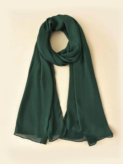 JS Junoon 1 Pc Chiffon Plain Women’s Scarf – Soft & Elegant Multipurpose Hijab - JSJunoon.com