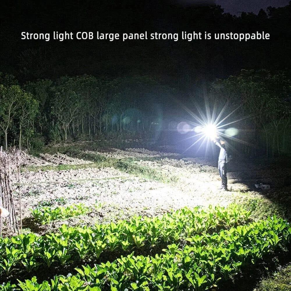 Black LED Rechargeable Torch – Compact, Portable & Long-Lasting Flashlight for Home and Outdoor Use