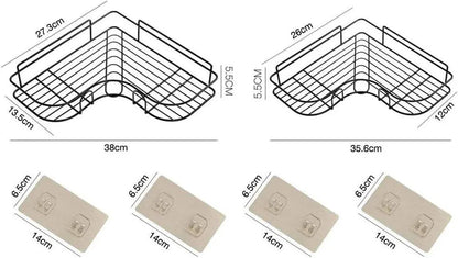 Stainless Steel Tool Organizer – 1 Pc Black Storage Solution - JSJunoon.com