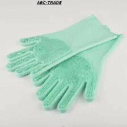 Multifunctional Rubber Dish Washing Gloves – Textured Scrubbing Gloves for Kitchen & Home Cleaning - JSJunoon.com