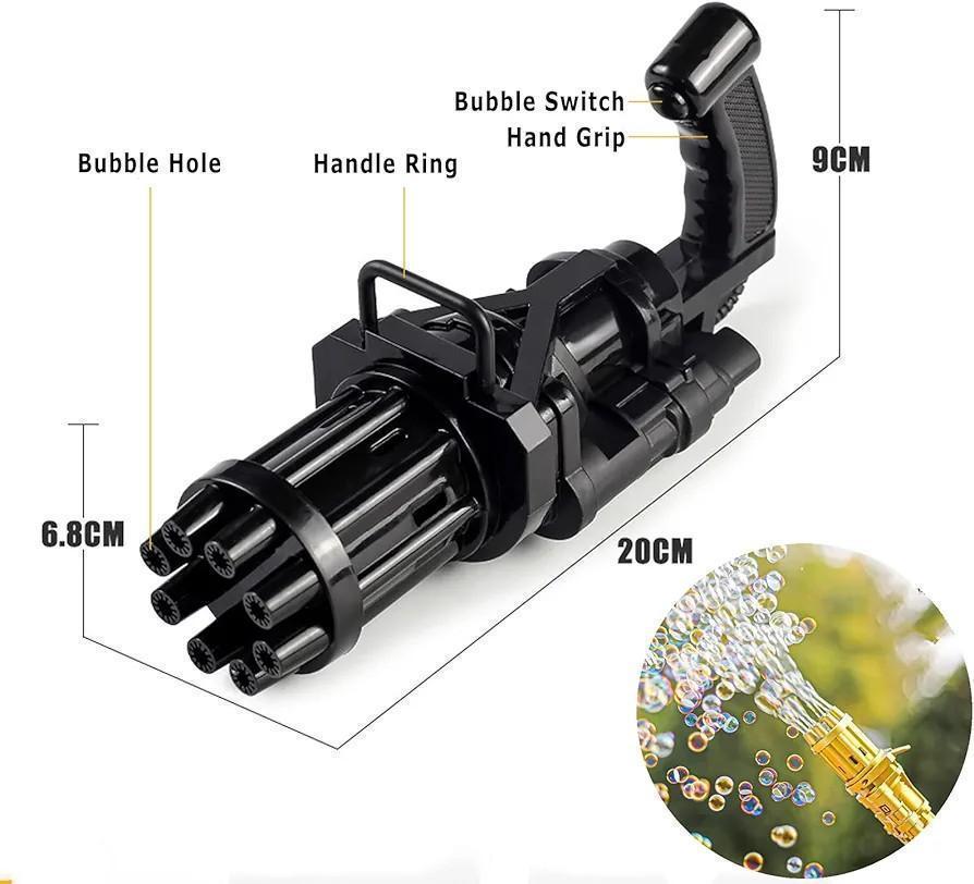 Girl’s Plastic Bubble Gun – Multicolor Bubble Blower Toy for Kids