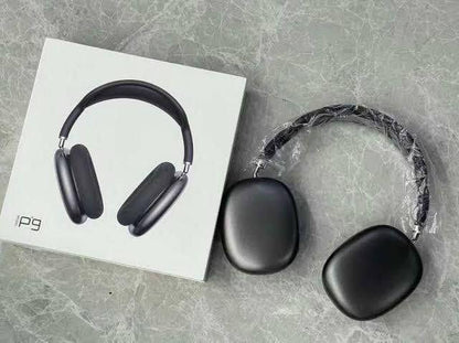 Black Wireless Headphone | Comfortable Over-Ear Design | Durable ABS Build - JSJunoon.com