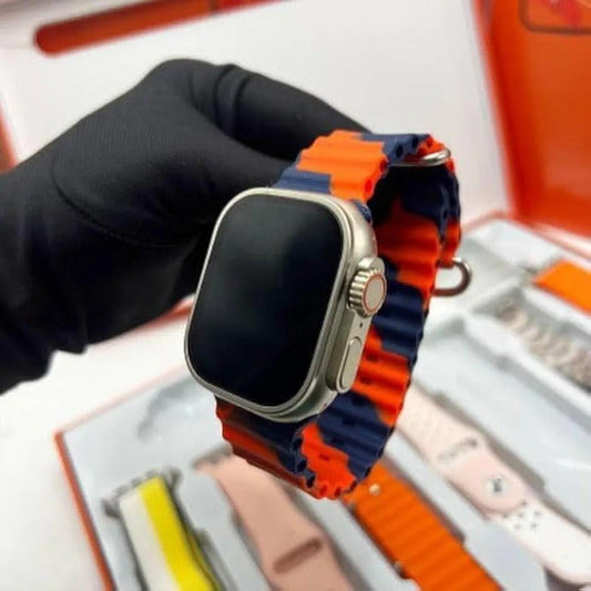 7-in-1 Smart Watch with Health Tracking | Multicolor, Long Battery Life, Voice Control, Water Resistant – 1 Pc