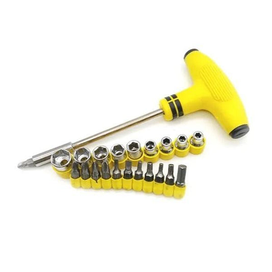 1 Pc Stainless Steel Tool Kit Set – 16 in 1 Multi-Purpose Repair Kit for Home, Car & Electronics