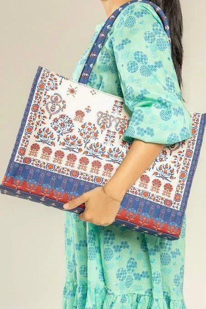 Girls’ Large Canvas Printed Tote Bag – Multi-Color, Spacious Handbag with Inside Pocket - JSJunoon.com