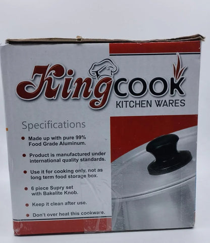 KingCook Aluminium Baby Suprey Milk Pot Set – 3 Pcs Cooking Pots for Daily Kitchen Use - JSJunoon.com