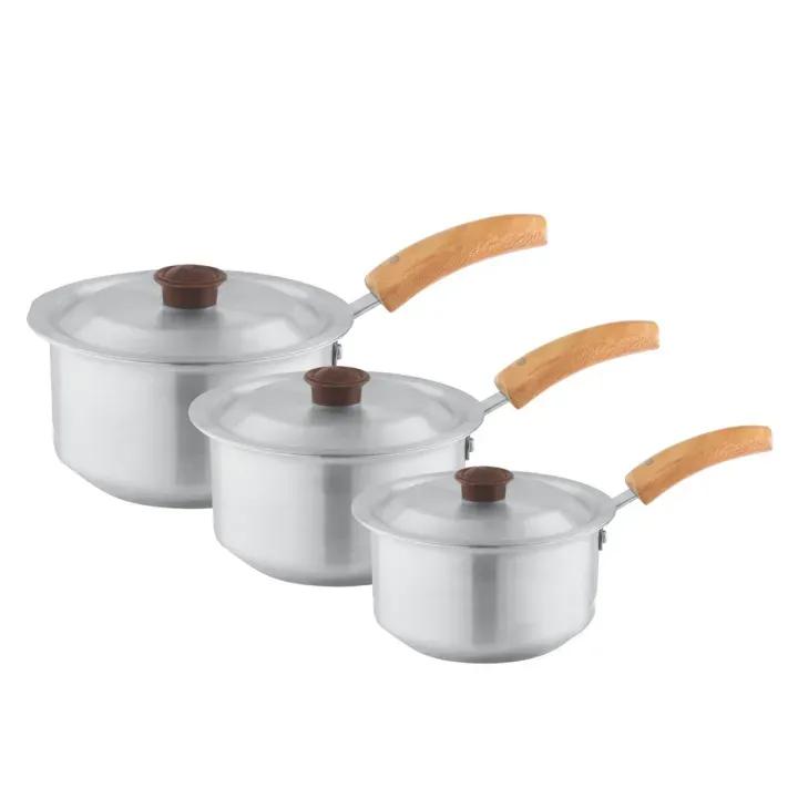 Aluminium Baby Saucepan Set – Mini Small Size Saucepans Pack of 3 Pcs
