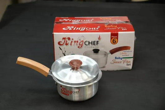 Aluminium Baby Saucepan Set – Mini Small Size Saucepans Pack of 3 Pcs