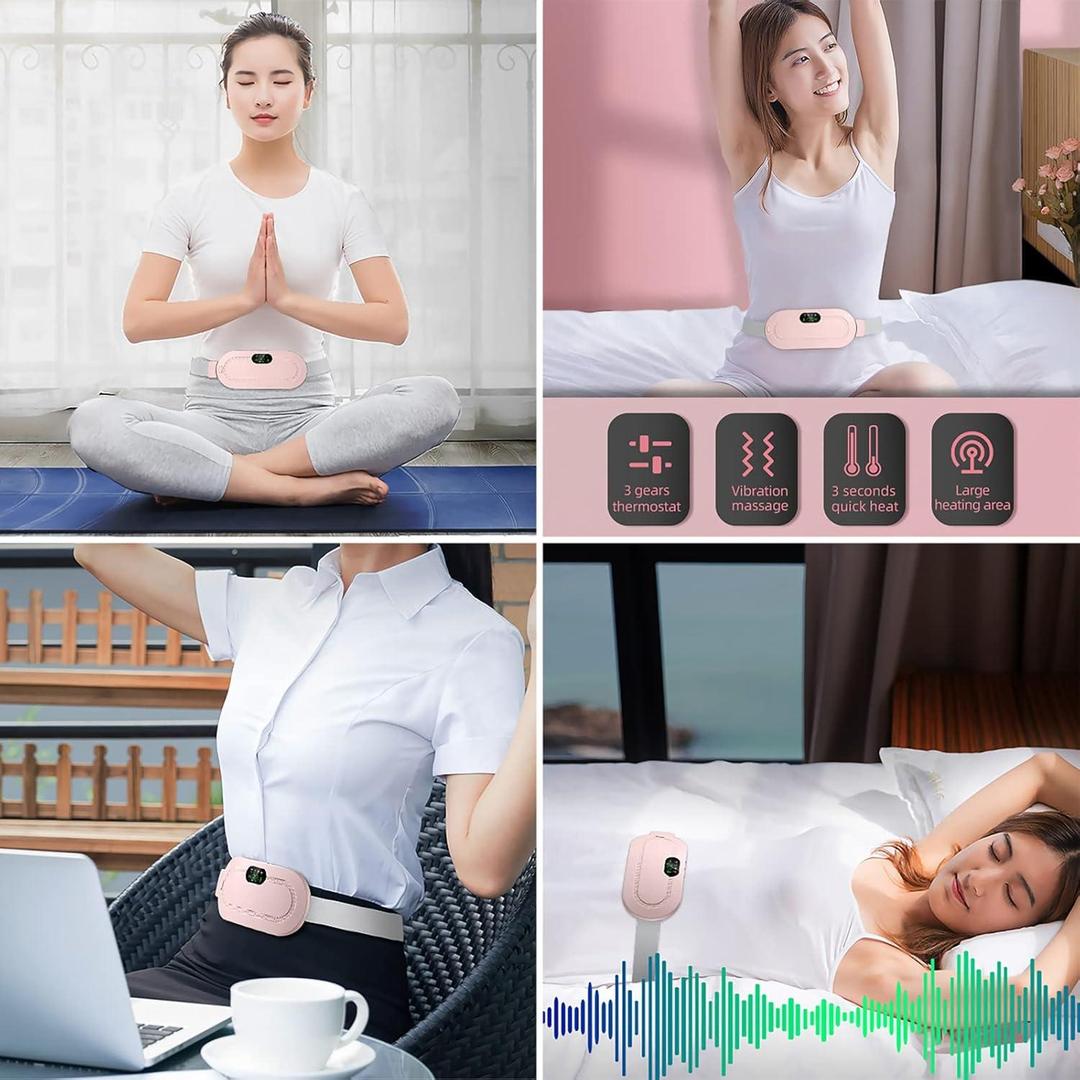 Electric Menstrual Heating Belt for Women – Adjustable Waist Heating Pad for Comfort