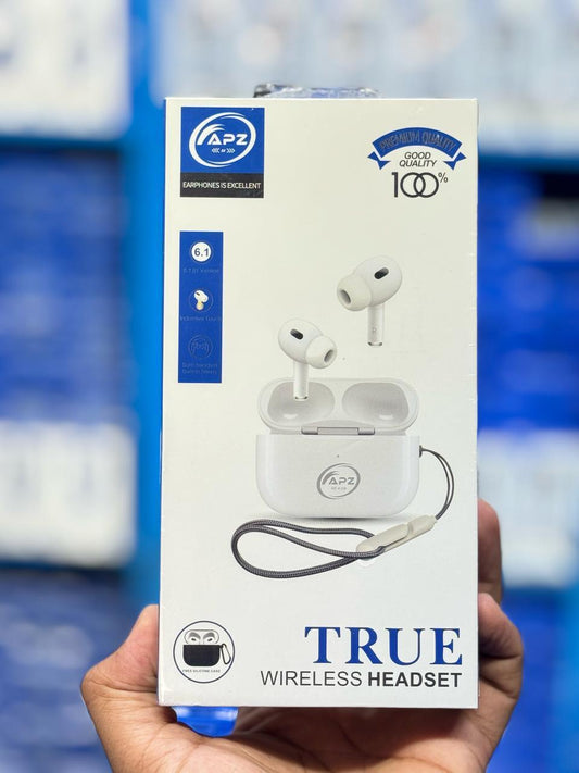 White Wireless Airpods Bluetooth 5.1 | ANC | HD Voice | Long Battery Fast Charge