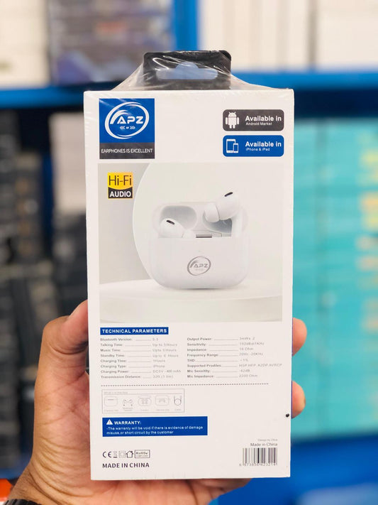 White Wireless Airpods Bluetooth 5.1 | ANC | HD Voice | Long Battery Fast Charge