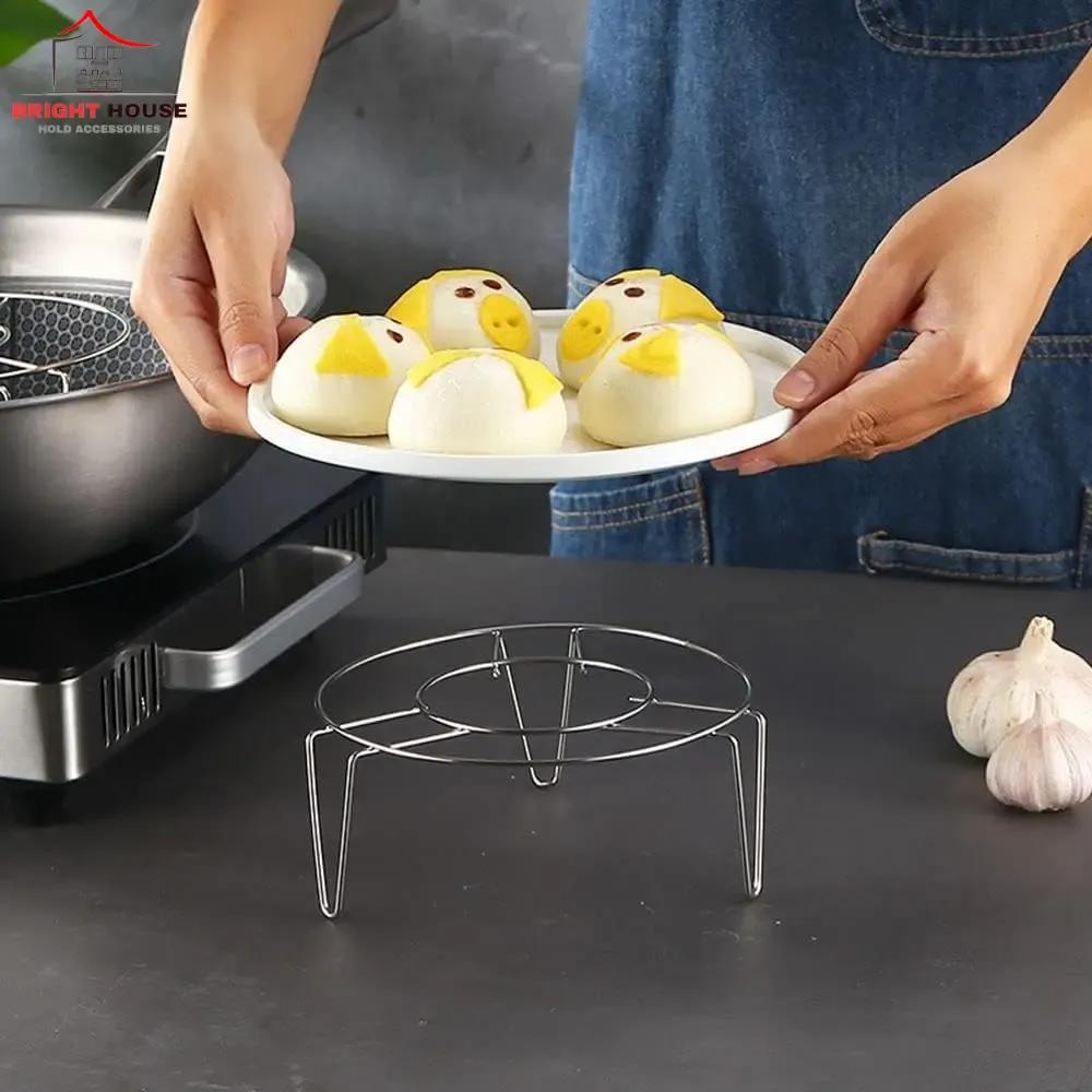 Hot Pot Stand – Multi-Height Metal Steamer Rack for Cooking & Baking
