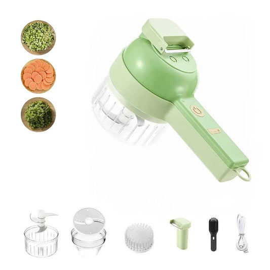 Electric Chopper and Slicer Set – 4 Pcs
