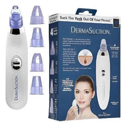 Derma Suction Facial Cleanser – Electric Pore Cleaner for Sensitive Skin, Dead Skin & Blackhead Removal, Gentle ABS Suction Device - JSJunoon.com