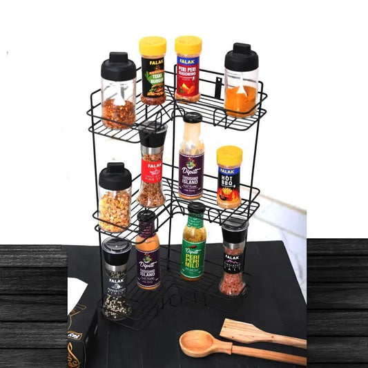 Durable Iron Kitchen Rack – Space Saving Storage Organizer