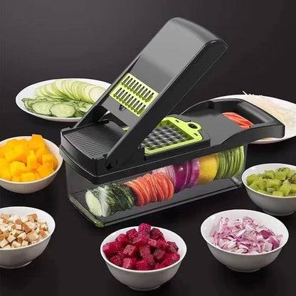 Manual Food Chopper – 16 Pcs Multi-Functional Kitchen Tool - JSJunoon.com
