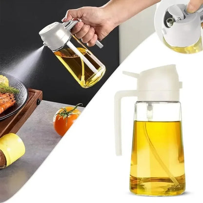 Glass Oil Bottle for Kitchen | Leak Proof Cooking Oil Dispenser | 1 Pc - JSJunoon.com