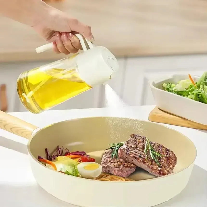 Glass Oil Bottle for Kitchen | Leak Proof Cooking Oil Dispenser | 1 Pc - JSJunoon.com