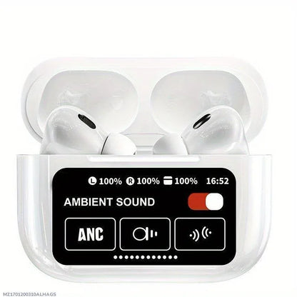 White AirPods – Wireless Bluetooth Earbuds with Charging Case - JSJunoon.com