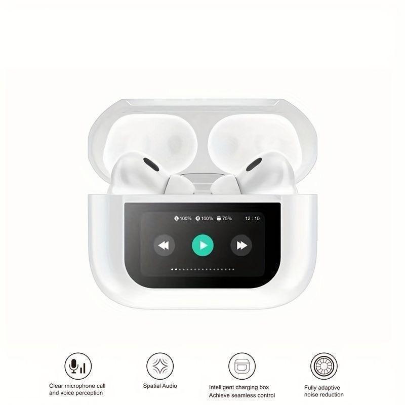 White AirPods – Wireless Bluetooth Earbuds with Charging Case