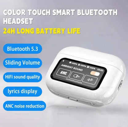 White AirPods – Wireless Bluetooth Earbuds with Charging Case - JSJunoon.com