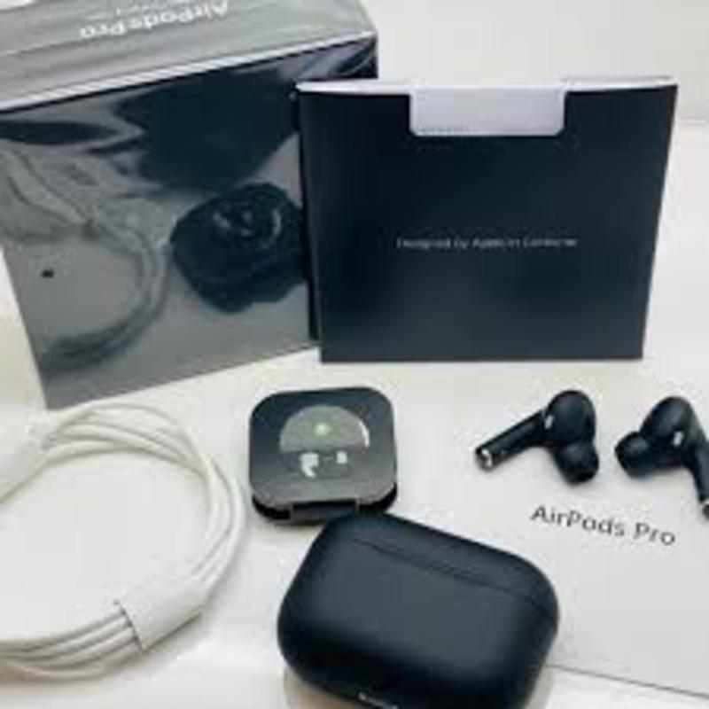AirPods Pro 2 Black with Buzzer Lanyard & Extra Rubber – Bluetooth 5.3, Fast Charging, Long Batter