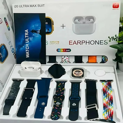 20 Ultra Smart Watch with AirPods Pro 2 | Bluetooth 5.3, Long Battery & Fast Charge - JSJunoon.com