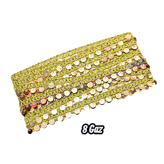 1 Pc Braided Fancy Lace – Single Piece Material for Sewing, Crafting & DIY Accessories