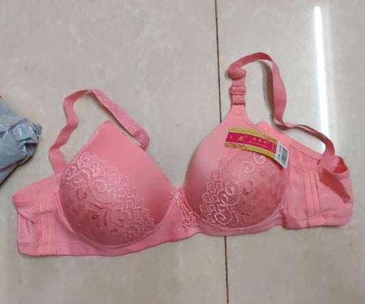 JS JUNOON Silk Embroidered Multi-Line Fancy Padded Bra – Comfortable & Stylish Lingerie