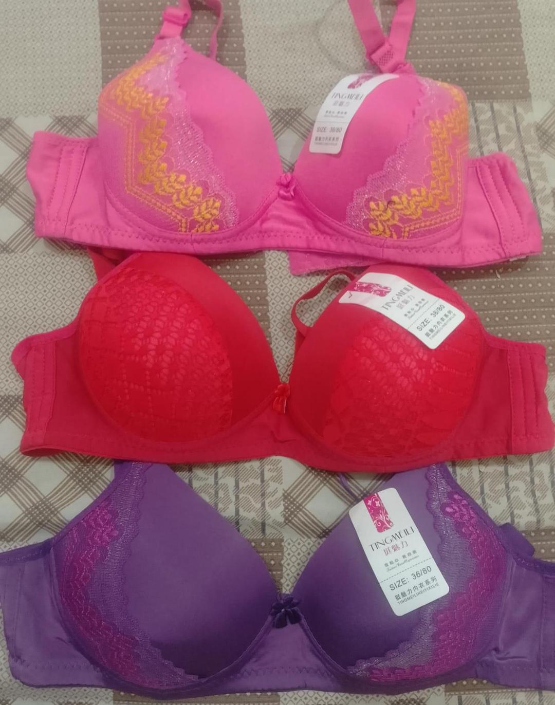 JS JUNOON Silk Embroidered Multi-Line Fancy Padded Bra – Comfortable & Stylish Lingerie