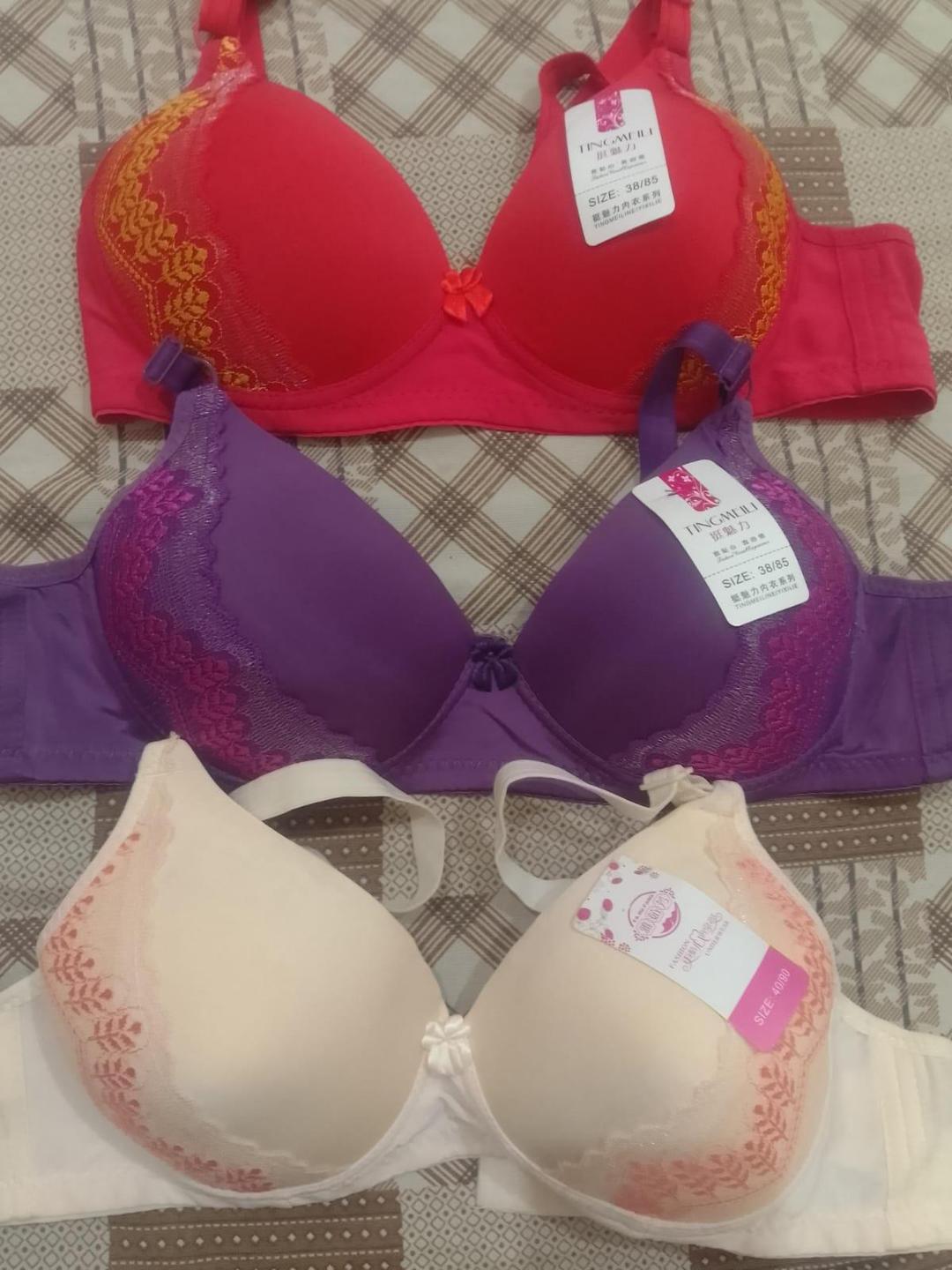 JS JUNOON Silk Embroidered Multi-Line Fancy Padded Bra – Comfortable & Stylish Lingerie