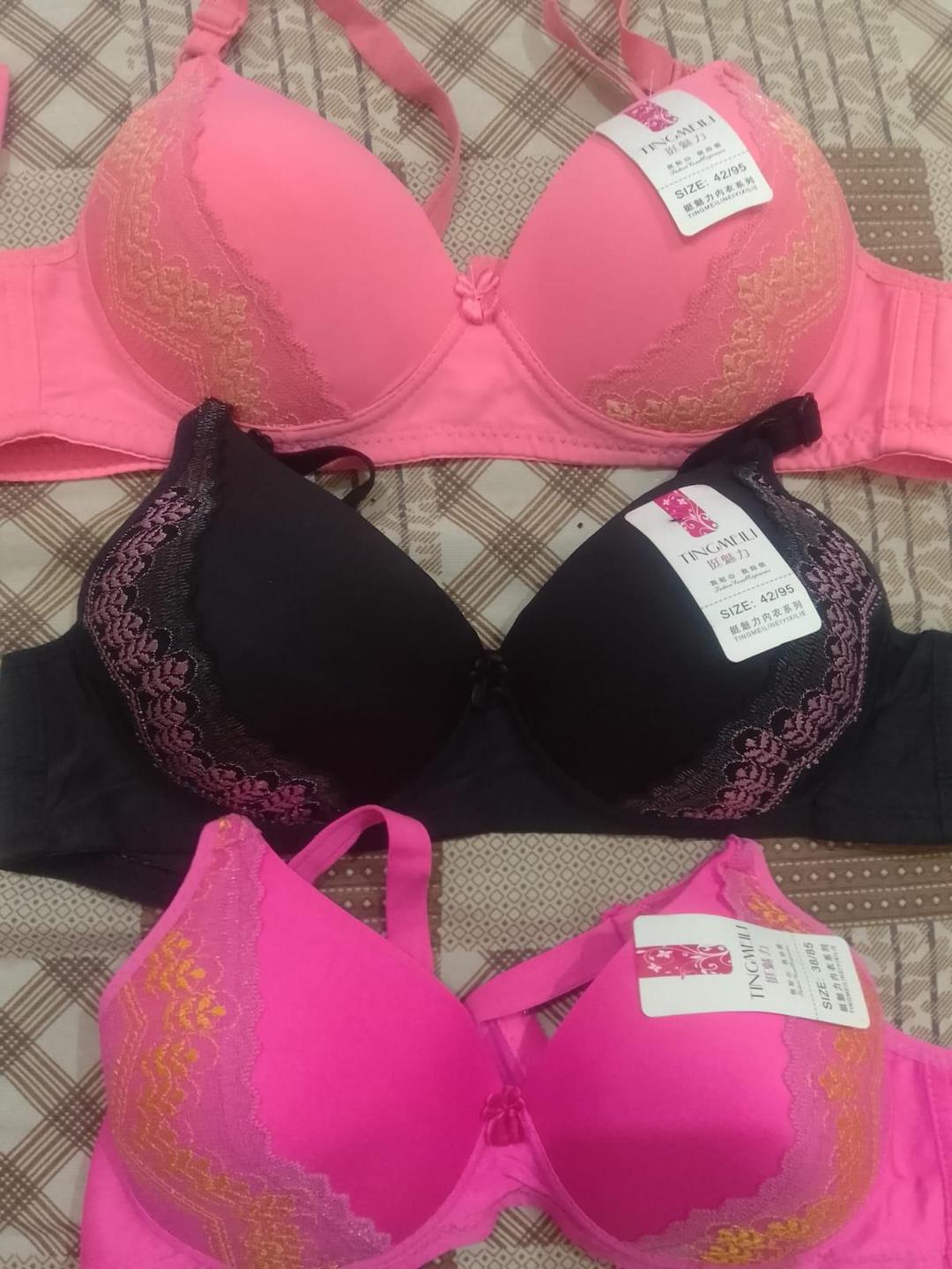 JS JUNOON Silk Embroidered Multi-Line Fancy Padded Bra – Comfortable & Stylish Lingerie