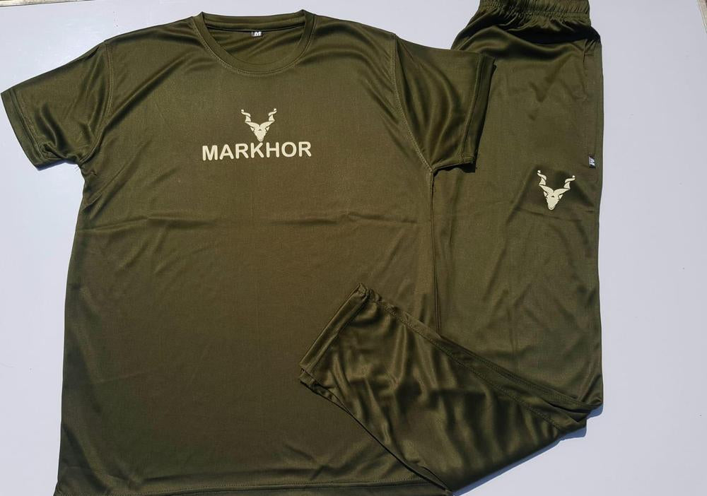 1 Pc Men's Micro Interlock Plain Shirt & Trouser Set – Comfortable Casual Wear