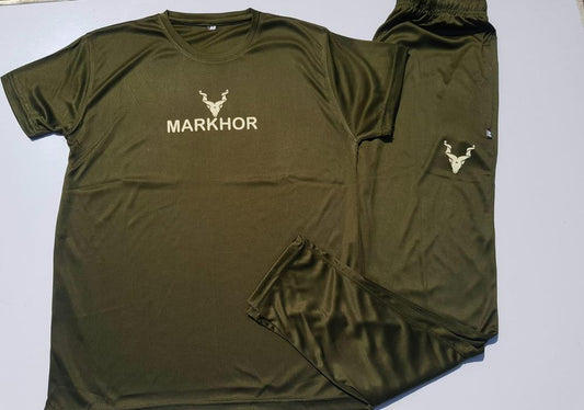 1 Pc Men's Micro Interlock Plain Shirt & Trouser Set – Comfortable Casual Wear