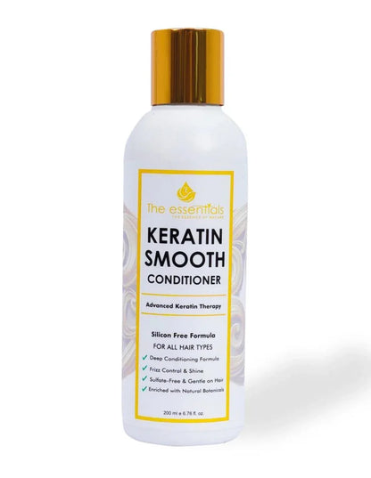 Keratin Smooth Conditioner, 200ml – Advanced Keratin Therapy for Dry & Damaged Hair, Deep Hydration & Frizz Contro - JSJunoon.com