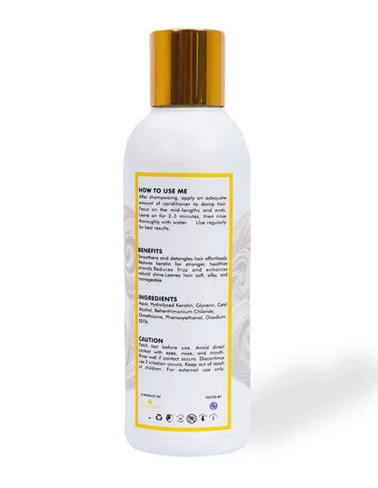 Keratin Smooth Conditioner, 200ml – Advanced Keratin Therapy for Dry & Damaged Hair, Deep Hydration & Frizz Contro - JSJunoon.com