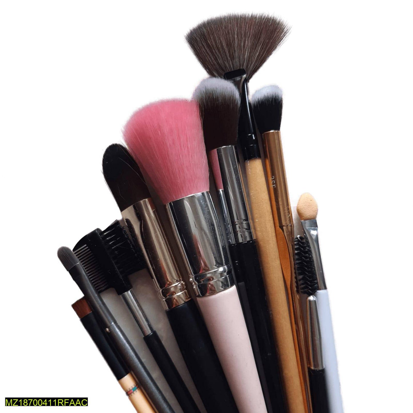 10 Makeup Brushes • Makeup Brush Set • Pack Of 10 • Premium Synthetic Makeup Brushes • Soft And Non Shedding • Foundation, Blending, Face Powder, Eyeshadow, Eyebrows • Makeup Combo Brush Kit