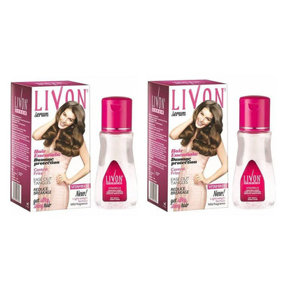 Hair Serum Pack of 2 – Anti-Frizz, Split End Repair, Heat Protection & Shine Enhancer for Smooth Healthy Hair - JSJunoon.com