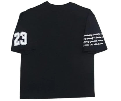 Men’s Cotton Jersey Printed T-Shirt – Half Sleeve Casual Tee for Everyday Wear, Black - JSJunoon.com