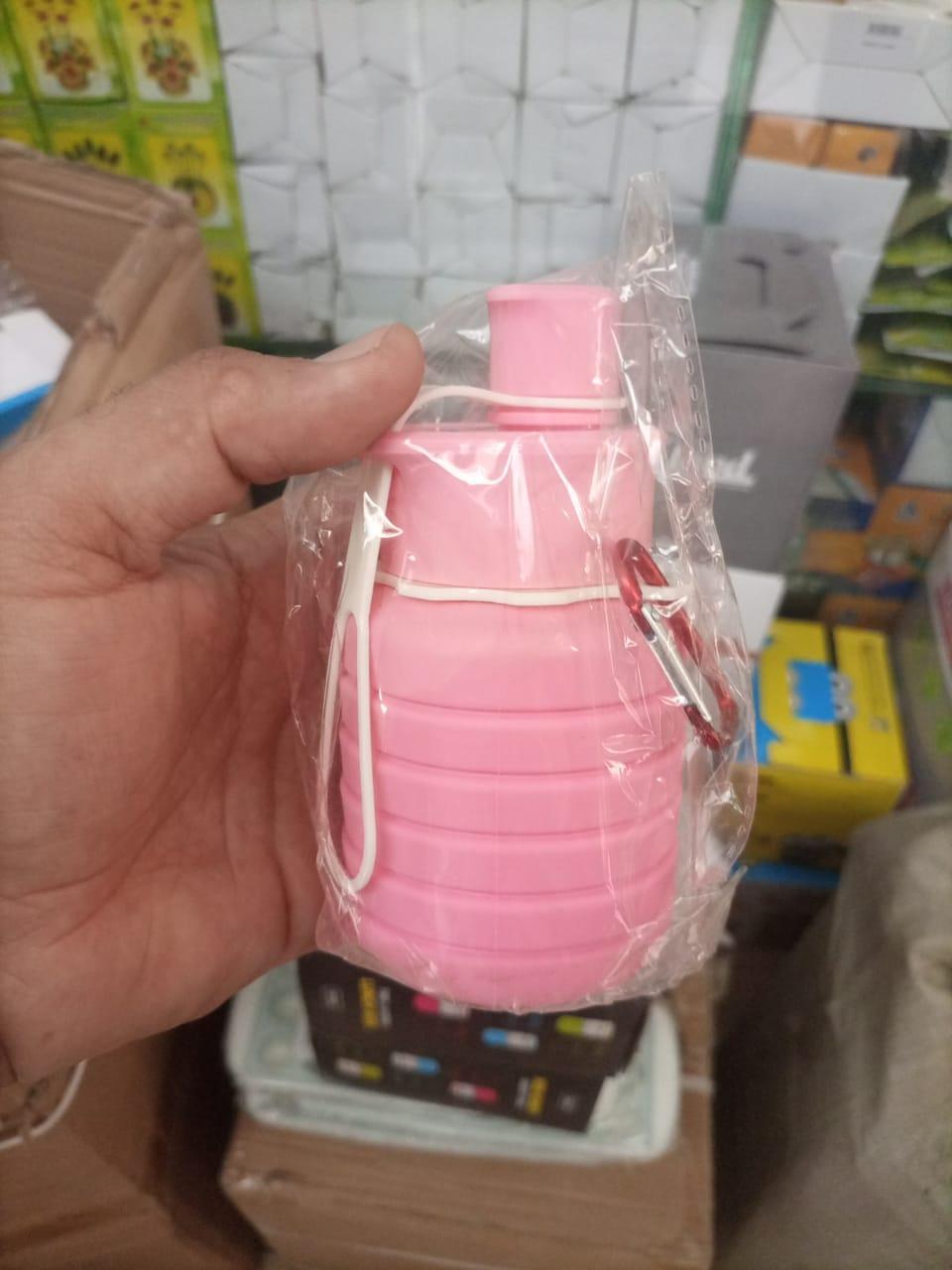 JS JUNOON Insulated Multicolor Water Bottle 500ml – Keeps Water Cold, Silicone