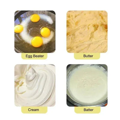 Stainless Steel Hand Mixer – Semi-Automatic Egg Beater - JSJunoon.com
